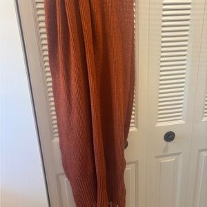Free People Rust Knit Scarf